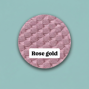 Tela de Punto Acanalado de Poliéster Color Oro Rosa, Material Elástico Texturizado para la Fabricación de Ropa y Prendas de Moda, Venta al Por Mayor - Product Image 1