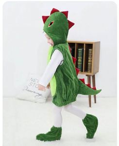Disfraz de Dinosaurio para Niños y Niñas 2026, Traje Verde de Lujo para Halloween y Navidad - Product Image 4