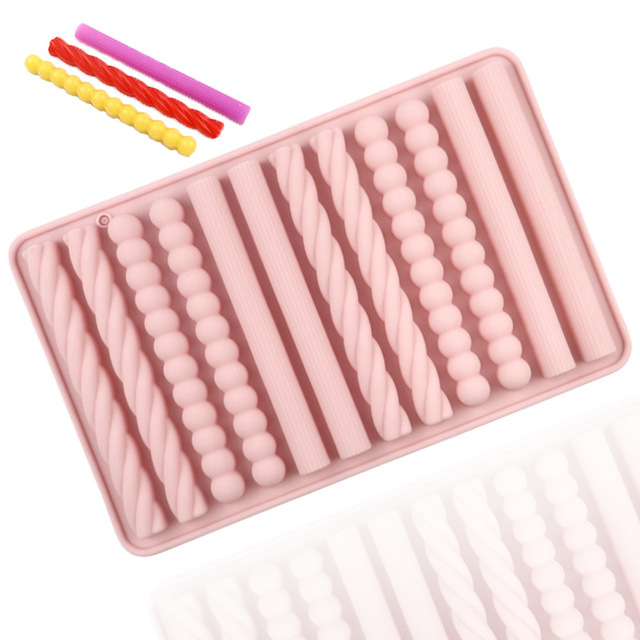 LIKEYOU 12 Cavity Silicone Mold Geometric Figure Different Shape Chocolate Cake Tools Handmade Ice Tray Disposable Model