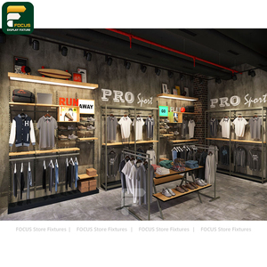 Exhibidor de Ropa Moderno para Tienda, Mueble de Boutique, Estante de Pared, Mostrador de Recepción, Espejo, Lámpara - Product Image 5