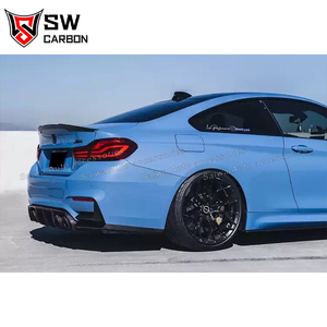 Carbon Fiber V-orsteiner Style Rear Diffuser for BMW F80 M3 <strong>F82</strong> F83 M4 Upgrade Rear Bumper Lip Splitter <strong>Spoiler</strong> Cover Trim - Product Image 6