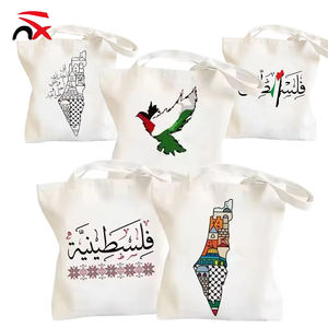 Molti modelli di Design 35*40cm regalo promozionale Palestine Tote borse della spesa in tela con loghi - Product Image 1