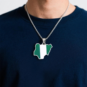 Giá rẻ bán buôn bản đồ thế giới quốc gia phác thảo Dây chuyền toàn cầu bản sắc Địa Lý men Mặt dây chuyền quyến rũ niềm tự hào quốc gia Quà Tặng tùy chỉnh - Product Image 5
