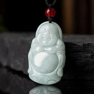 Colgante de Jadeíta Natural con Buda, Estilo Chino UNISEX, Diseño Original Budista, Regalo con Certificado de Tasación FG11 - Product Image 3