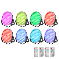 Projecteur LED Par Slim Big Dipper LPC018 54x1.5W RGB 3-en-1 avec télécommande DMX pour éclairage de scène et de fête