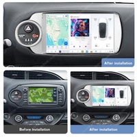 MEKEDE DUDUAUTO Autoestéreo para Auto, Reproductor de DVD Android para Toyota Yaris 2012 2014 2013 2015 2016, Wifi 4G LTE, Pantalla 2K