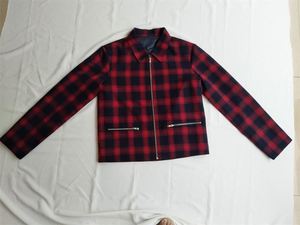 Custom High Quality Zip up Winter Men <strong>Flannel</strong> Plaid <strong>Jacket</strong> for Autumn - Product Image 6