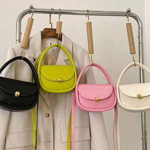 Sacs à main femme couleur bonbon tendance 2026 en cuir PU, sacs bandoulière mignons pour filles - Product Image 1