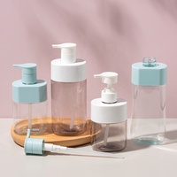 Emballage vide de bouteille de shampoing de luxe en plastique PET de savon liquide pour bébé avec logo personnalisé avec boîte 300ml 500ml