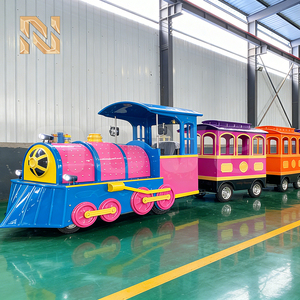 Tren <span class=keywords><strong>de</strong></span> 24 Plazas a Batería con Certificación CE para Parques Temáticos, Tren sin Rieles para Niños - Product Image 4