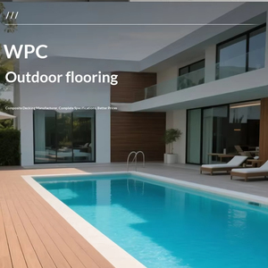 Plancher en WPC co-extrudé de deuxième génération, résistant à l'eau et à la corrosion, pour <span class=keywords><strong>terrasse</strong></span> extérieure, taille personnalisée - Product Image 2