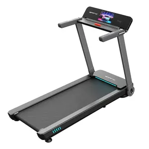 Cinta de correr eléctrica con Monitor de pulso y LCD, máquina de ejercicio plegable de 220lbs de capacidad de peso, altavoces