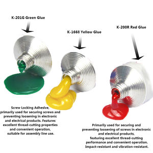 Adhesivo Rojo WBG 200R para Posicionamiento de Tornillos, Adhesivo de Fijación de Componentes, Adhesivo Ignífugo UL 1668, Adhesivo de Neopreno Amarillo Electrónico - Product Image 4