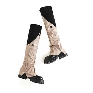 2024 nuovi stivali lunghi da donna alla moda elasticizzati stivali invernali con suola spessa e tacco alto sopra il ginocchio