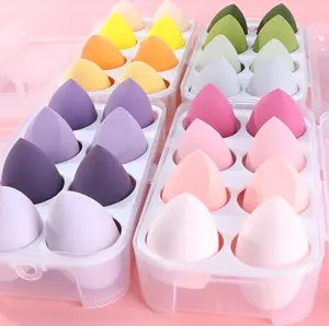 Yally Custom Wholesale high quality super sofrt Makeup Sponge Applicator Foundation 4pcs make up sponge set