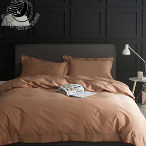 Großhandel Plain Satin Langstapel-baumwolle Bettbezug Bettwäsche Bettwäsche Set Für Hotel Home - Product Image 3