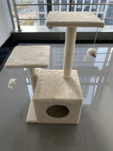 Diskon besar tempat menggaruk kucing kecil pohon kucing Sisal <span class=keywords><strong>Post</strong></span> melompat Platform produsen grosir Menara kucing - Product Image 4