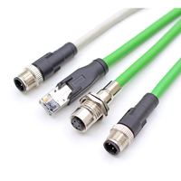 Fabricant Canal CIR CBL 12POS RCPT Cat8 Connecteur Rj45 Assemblages de câbles circulaires à 4 conducteurs Câbles de communication M12