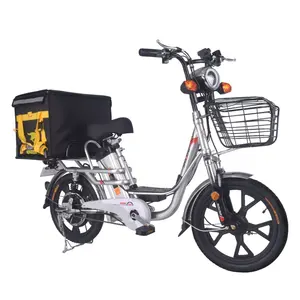18 인치 높은 탄소 강철 프레임 350w 48v/12ah 리튬 배터리 전기 자전거 전자 자전거 배달 전기 자전거 ebike 음식 배달