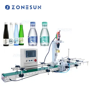 ZONESUN ZS-XGC1 Machine de capsulage de petite bouteille en plastique de vis automatique pneumatique à tête unique