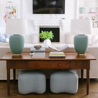 Nouveau repose-pieds de vanité de tabouret de pouf de petit tissu de forme spéciale élégante