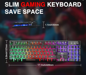 คีย์บอร์ดสำหรับเล่นเกม <span class=keywords><strong>RK100</strong></span>บวกด้วยไฟแบ็คไลท์ LED สีรุ้งแบบมีสาย USB ให้ความรู้สึกเชิงกลรูปร่างแกนแบรนด์เชอร์รี่เค้าโครงอังกฤษ - Product Image 5