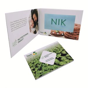 Album photo numérique promotionnel personnalisé avec écran LCD 7 pouces de haute qualité, carte musicale en papier, livre, brochure vidéo, carte cadeau - Product Image 1