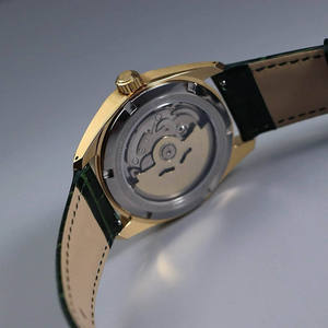 Reloj mecánico automático de 40mm para hombre, movimiento SEIKO, 10 Bar, resistente al agua, cristal de zafiro, reloj de vestir, correa de cuero, logotipo personalizado - Product Image 3