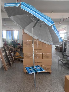7ft xách tay bãi biển Ô <span class=keywords><strong>UPF</strong></span> 50 + Windproof ngoài trời với cát Neo nghiêng cực mang túi bảng khay Vent và móc - Product Image 2