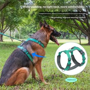 Coleira de Cão de Nylon de Alta Qualidade e Luxo, Formato Y, Confortável, Com Alça Macia, Refletiva e Estilosa - Product Image 2