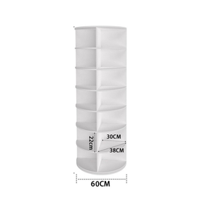 Exhibidor de <span class=keywords><strong>Zapatos</strong></span> Giratorio de Siete Niveles Personalizable, Torre Giratoria Circular, Gabinete de Almacenamiento <span class=keywords><strong>para</strong></span> Bolsos - Product Image 4
