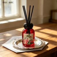 Diffuseur de parfum en verre minimaliste haut de gamme 120 ml, coffret cadeau d'aromathérapie pour mariage, parfum d'intérieur, boîte personnalisable
