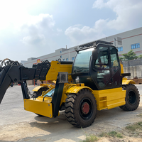 Mini 4Ton 17m Telehandler Agriculture Chargeur Télescopique Chariot Élévateur Diesel 3 Tonnes Transpalette Ferme Détail Industries Vente