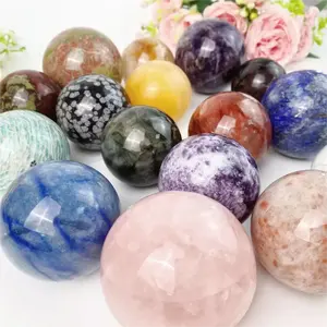 Groothandel Hoge Kwaliteit Crystal Ambachten Helende Stenen Amethist Rozenkwarts Bol Voor Geschenken
