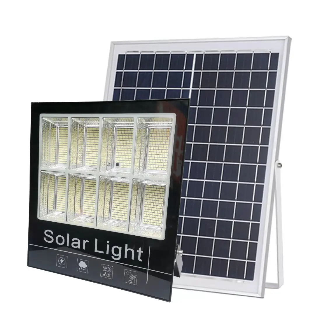 काम ब्राइट Lampe Solaire 100w 200w 300w 400w परावर्तक सौर कमरे एलईडी बाढ़ प्रकाश निविड़ अंधकार IP65 सौर बाहर स्पॉट लाइट