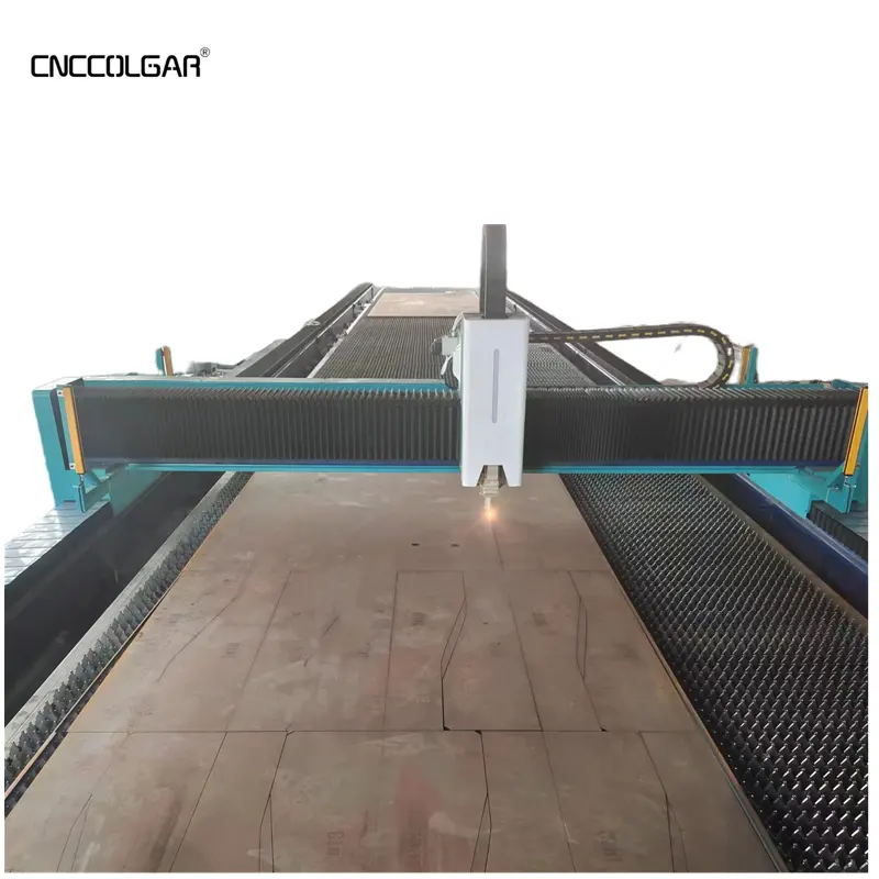 Mesin pemotong Laser serat CNC, tipe Gantry CNC 3000w sepenuhnya otomatis presisi tinggi