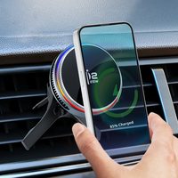 Mini chargeur sans fil pour voiture Q2.2 25W avec ventilateur et support de charge rapide magnétique en matériau PC pour iPhone 17