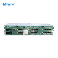 MIWIN Cage de disques durs 3,5 pouces 12 baies SAS SATA NVMe, Boîtier NVMe pour serveur, Cage de disques durs 12 baies