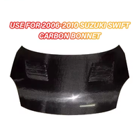Capot en fibre de carbone pour Suzuki Swift 2005-2008, neuf, ensemble capot moteur en carbone, accessoire pour Suzuki Swift
