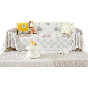 ที่คลุมโซฟาสามที่นั่งสไตล์ทันสมัยผ้าปูโซฟาแบบซักได้ลายการ์ตูนน่ารัก180ผ้าโพลีเอสเตอร์/ ผ้าฝ้ายขนาด130 * - Product Image 6