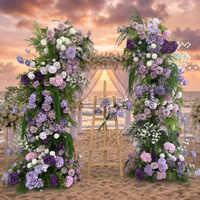 Arche de fleurs en forme de corne pour mariage, vente en gros, pour décoration d'événements et de mariages