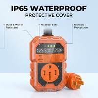 26000J RV Surge Protector 50 Amp Importir Grosir ETL FCC IP65 Tipe 1 Anti-Pencurian Penganalisis Sirkuit LED Pemutus Otomatis Siap OEM