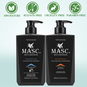 Shampooing et après-shampooing antipelliculaire à la menthe poivrée de marque privée sans sulfate acides aminés huile d'argan ensemble de <span class=keywords><strong>shampoing</strong></span> hydratant pour les cheveux - Product Image 3
