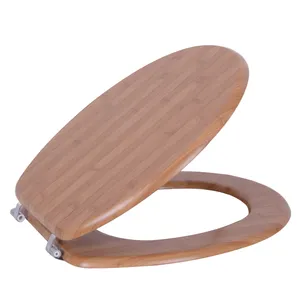 Adjustable quick-release soft close mobile toilet seat bamboo material round toilet seat covers direct alibab hinges molds