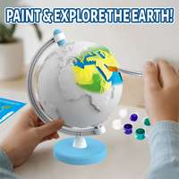 Globe terrestre en plastique, globe terrestre pour la décoration de bureau, éducation des enfants, 22 cm, jouets éducatifs STEM