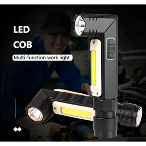 ไฟฉาย LED แบบชาร์จได้ COB พร้อมแสง 360 องศา °   ฐานแม่เหล็กหมุนได้, ไฟทำงาน 10W สำหรับซ่อมรถยนต์และกิจกรรมกลางแจ้ง - Product Image 5