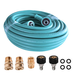 Nettoyeur haute pression électrique Cisivis Amazon Green Field, tuyau d'évacuation d'eau souple en plastique bleu, résistant à l'usure, nettoyeur de <span class=keywords><strong>voiture</strong></span> 4000psi 1 - Product Image 2