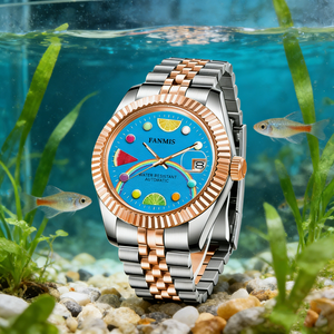 Relojes <span class=keywords><strong>Mod</strong></span> Azules con Logotipo Personalizado OEM para Hombre, con Mecanismo Mecánico Japonés NH35 y Resistencia al Agua de 100 m - Product Image 3