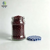 Pot en verre à motifs de 500 ml en gros, transparent et gaufré, pour confiture de fruits et épices, approvisionnement en vrac