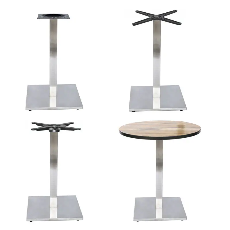 Piédestal moderne Base de table à manger Pieds et pieds en acier Pieds en métal pour table à usage intensif